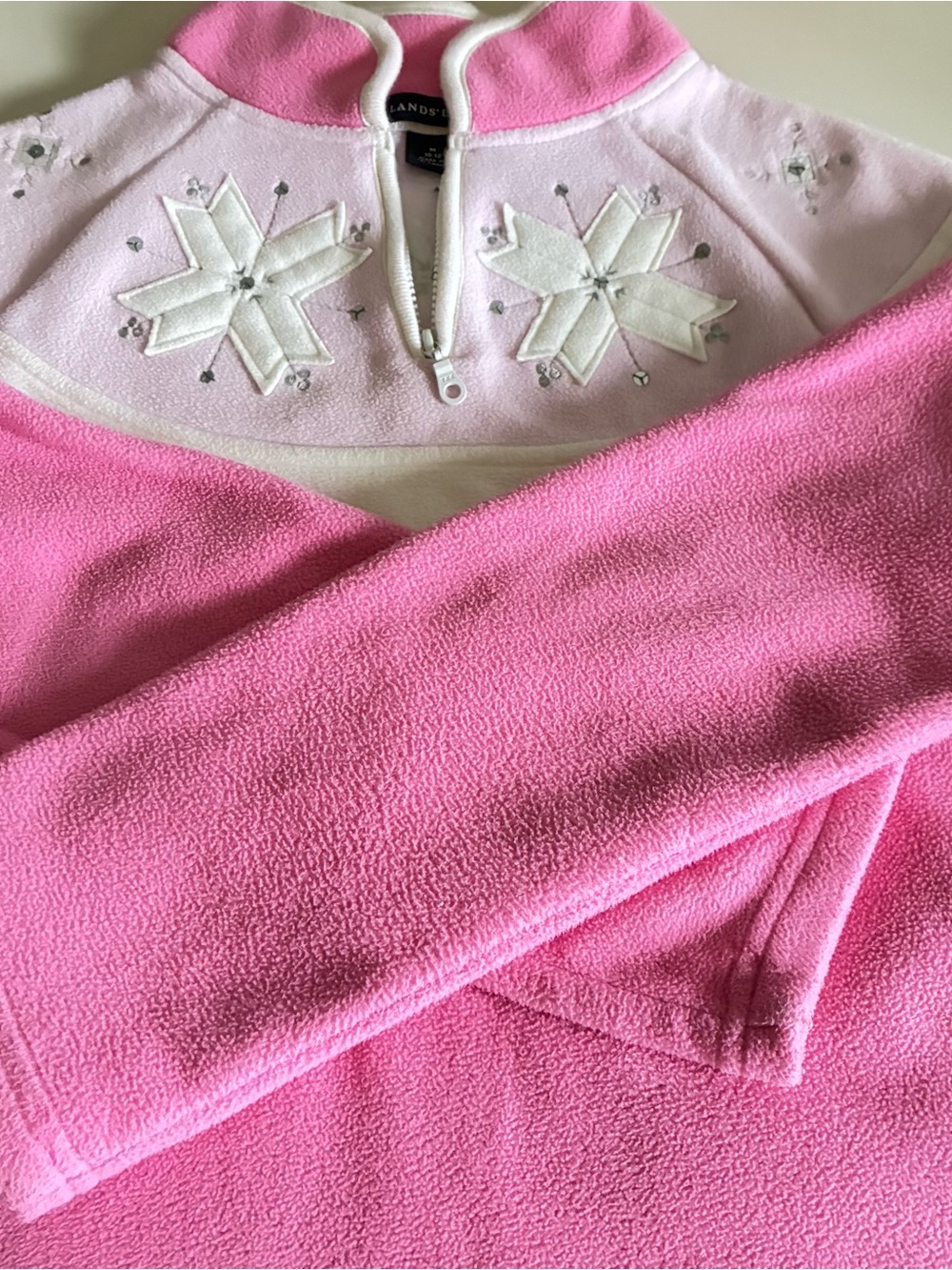 Lands End Girls 1/4 zip